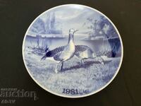 Porcelain vintage wall plate