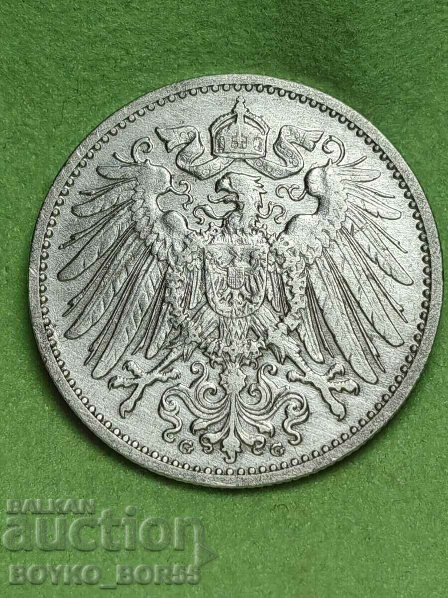TOP QUALITY MS 63! Silver Coin 1 MARK 1910 G with price 75.00 BGN | € 38.35 TOP QUALITY MS 63! Silver Coin 1 MARK 1910 G with price 75.00 BGN | € 38.35