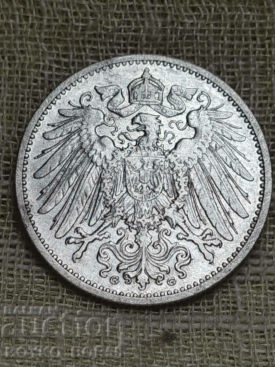 Delivery of TOP QUALITY MS 63! Silver Coin 1 MARK 1910 G Delivery of TOP QUALITY MS 63! Silver Coin 1 MARK 1910 G