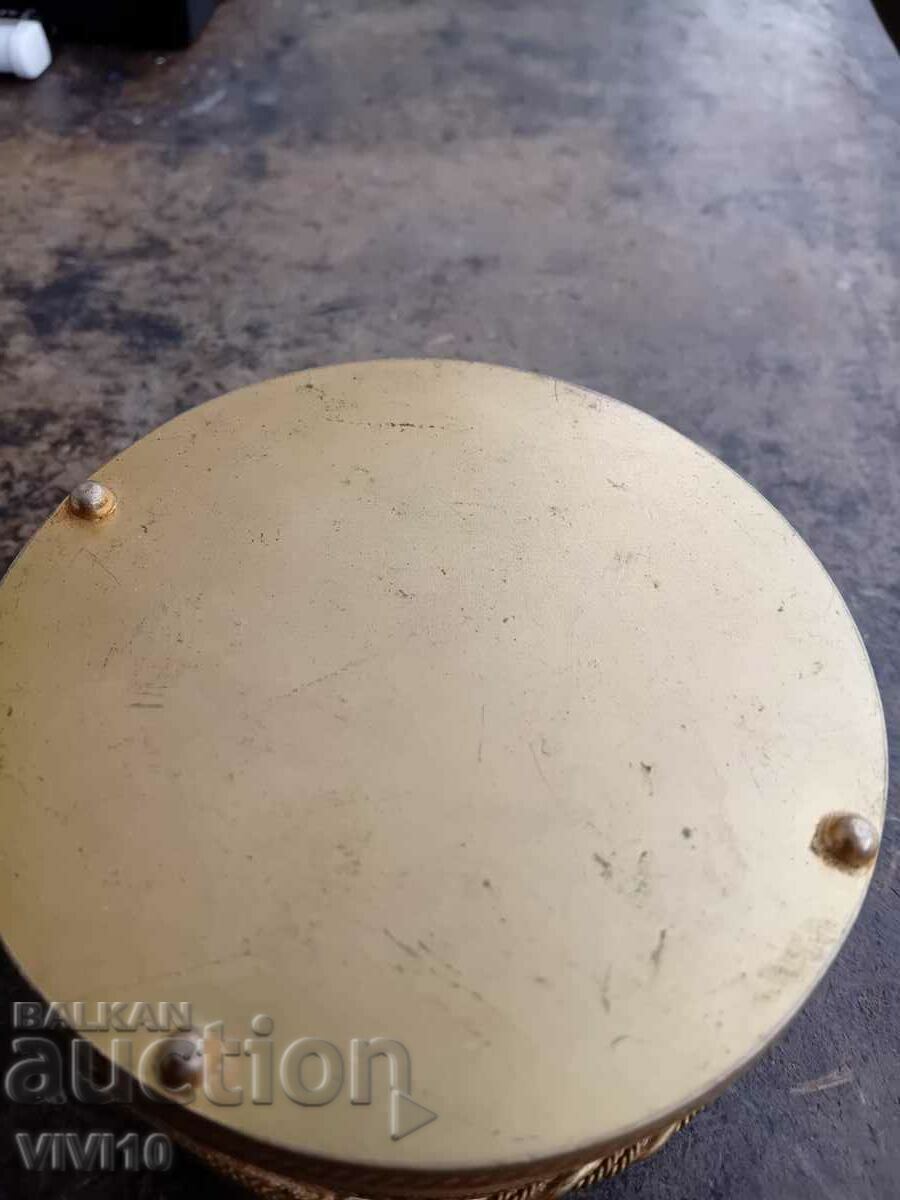 Auction Antique jewelry box, bronze, enamel Auction Antique jewelry box, bronze, enamel