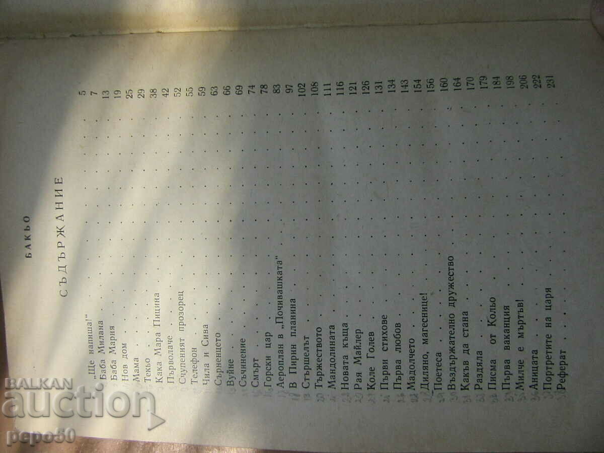 Auction BAKYO - Raina Vaptsarova - 1965 Auction BAKYO - Raina Vaptsarova - 1965