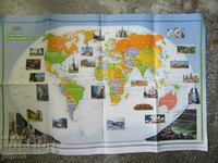 TWO-SIDED MAP FROM NATIONAL GEOGRAPHIC - 2014/77x51cm/