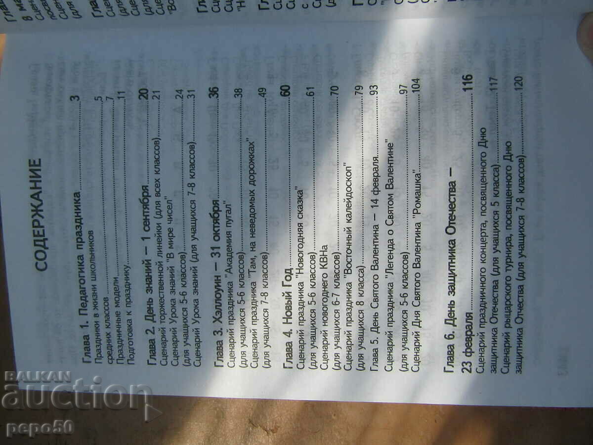 Auction  HIGH SCHOOL HOLIDAYS / 5-8th grade / - 2009