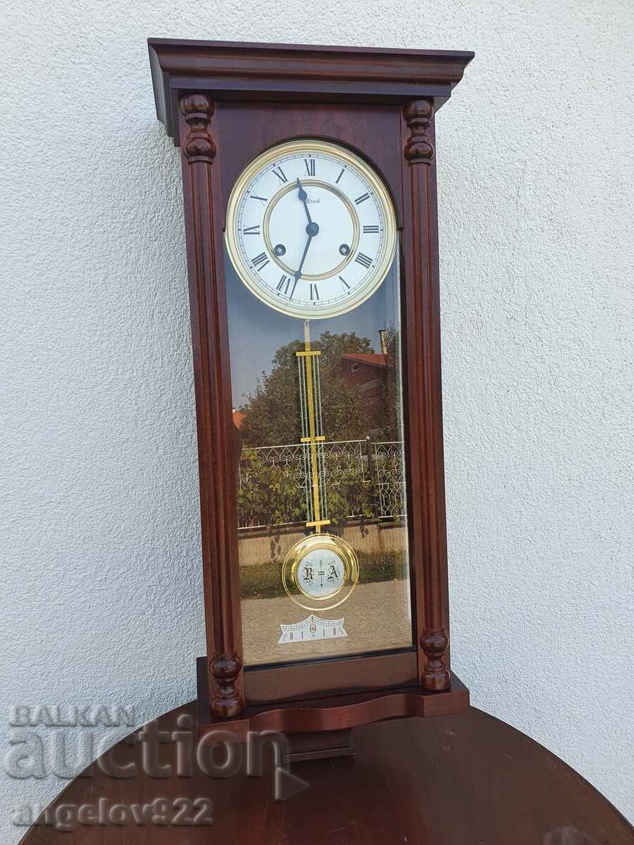 Franz Hermle German Wall Clock WORKING