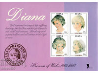 1997. Liberia. Princess Diana. Commemorative block.