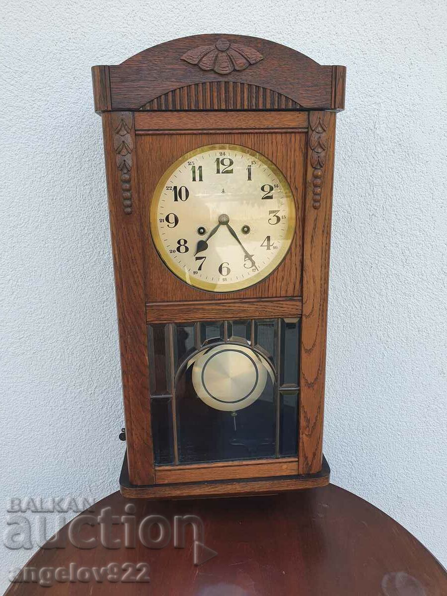 Gustav Becker German Wall Clock WORKING