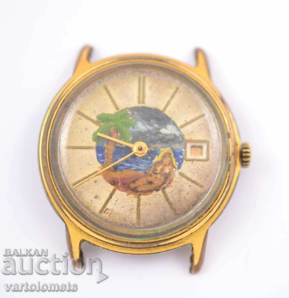 USSR Men's Watch Art Gold Plated Dial 20Mk Not Working