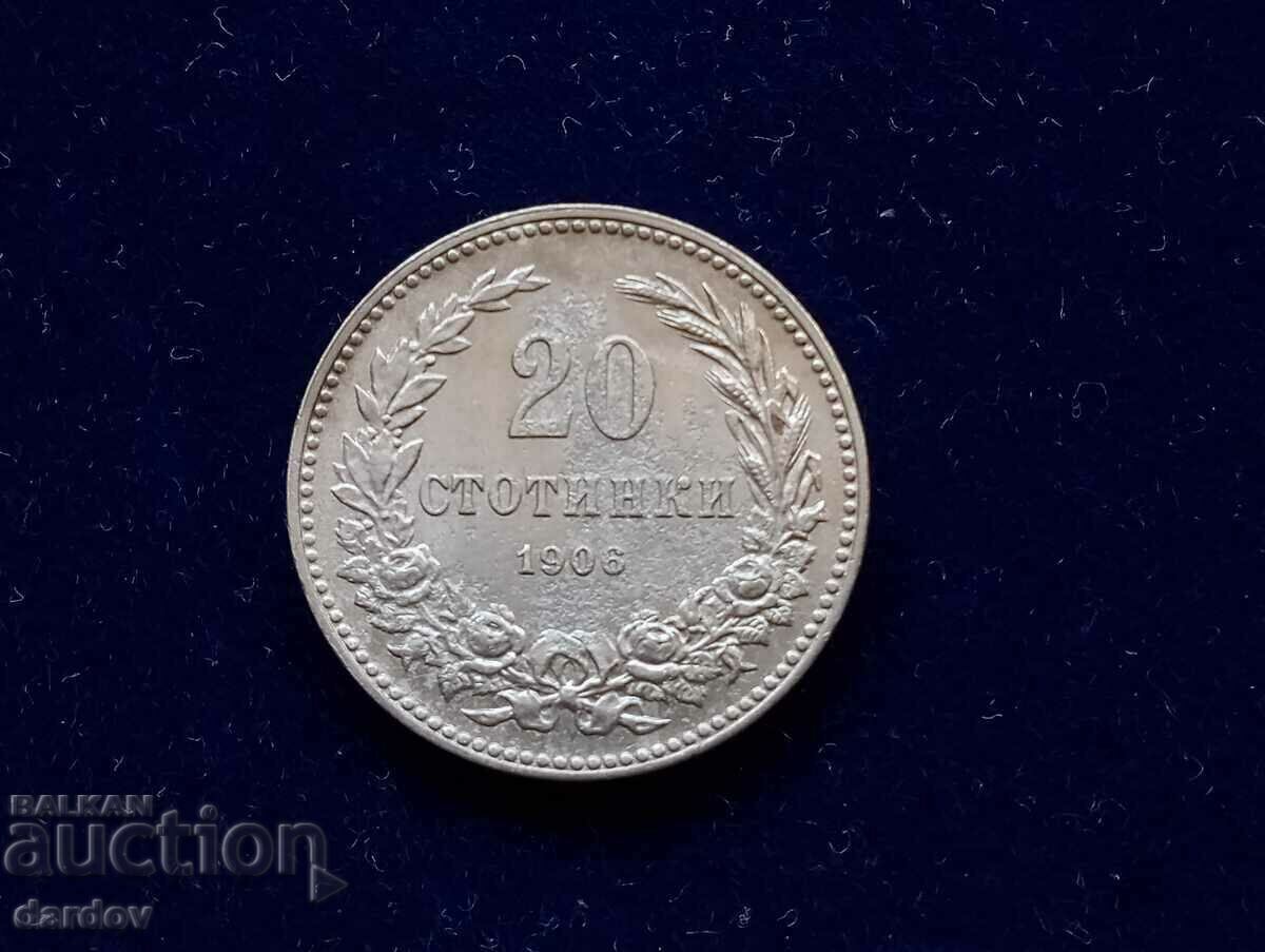 Bulgaria 20 cents 1906 Bulgaria 20 cents 1906