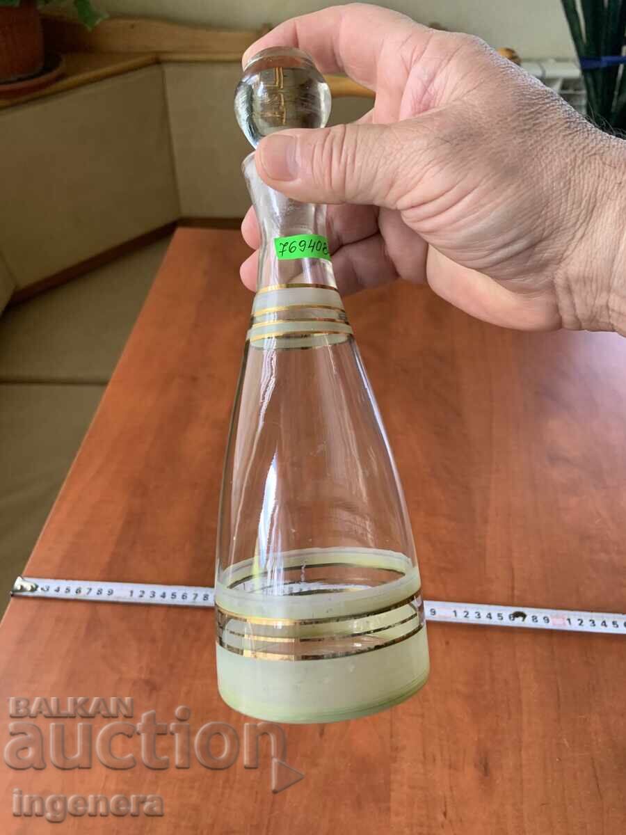 Auction SOCA BOTTLE THIN WALL FOR BRANDY ENGRAVED GOLD Auction SOCA BOTTLE THIN WALL FOR BRANDY ENGRAVED GOLD