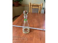 ГАРАФА ШИШЕ ОТ СОЦА ТЪНКОСТЕННО ЗА РАКИЯ ГРАВИРАНО ПОЗЛАТА