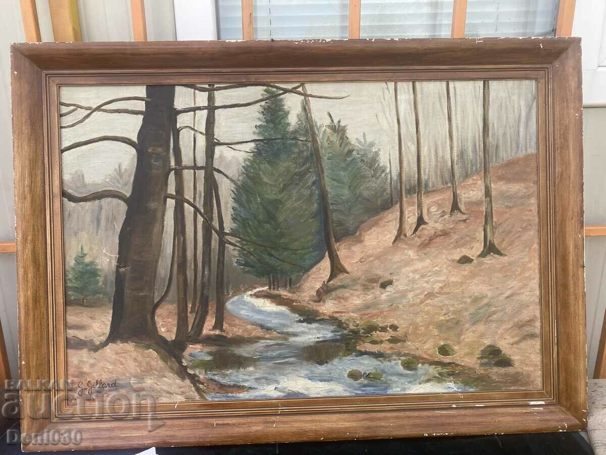 Very old original oil on canvas painting