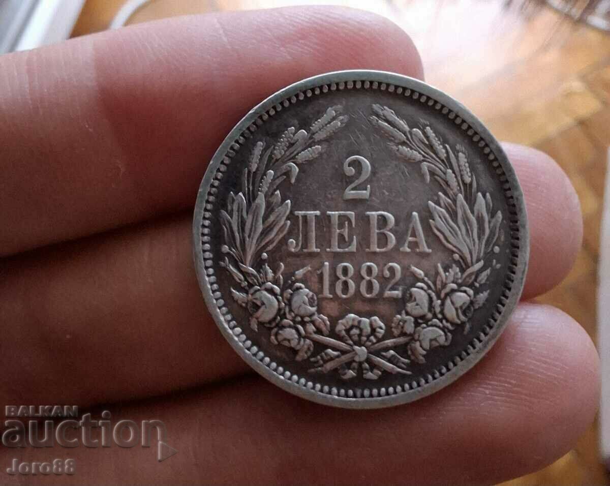 2 лева 1882 г