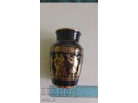 BEAUTIFUL HANDMADE GREEK VASE /24K GOLD/SALE !!