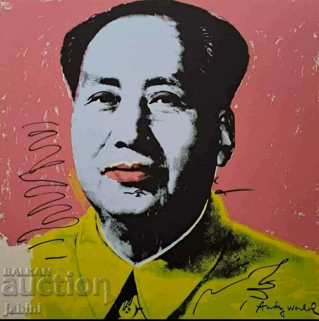 Imprimare artistică Mao Zedong a lui Andy Warhol,