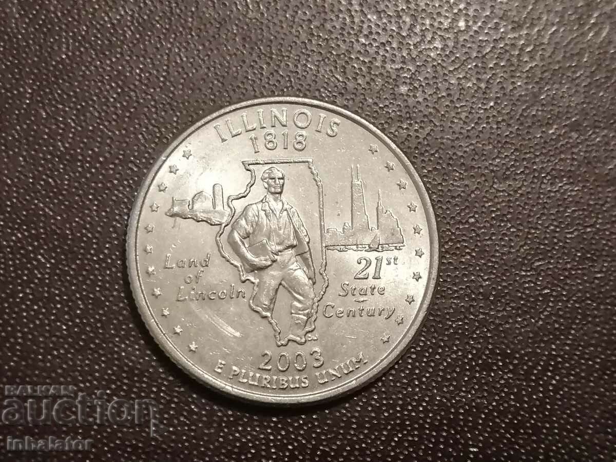 2003 R 25 cent Illinois