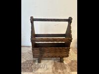 Solid wood magazine rack