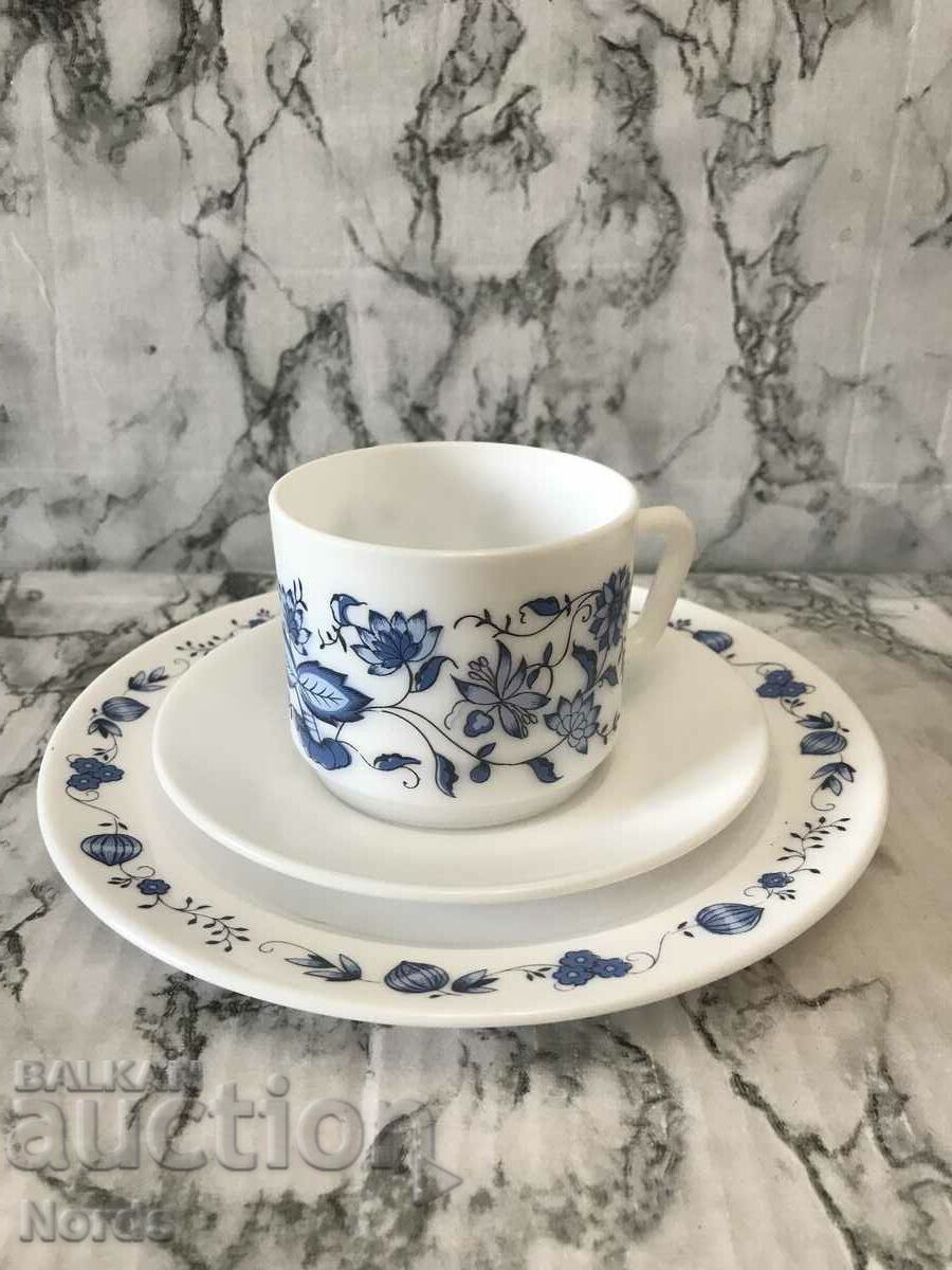 France triple tea set