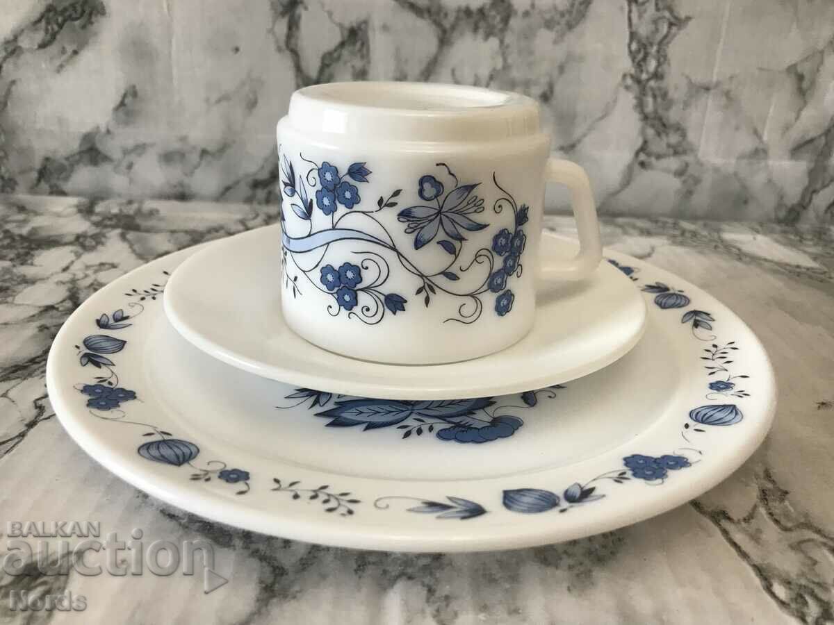 France triple tea set