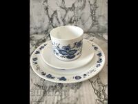 France triple tea set