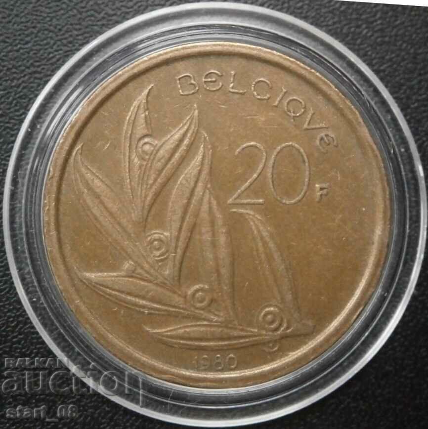 Belgium 20 francs 1980