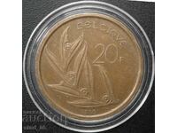 Belgium 20 francs 1980