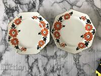 Vintage porcelain saucers