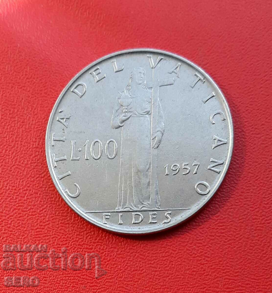 Vatican-100 lira 1957-rare