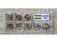 Set "Standard euro coins from Lithuania - 2015"