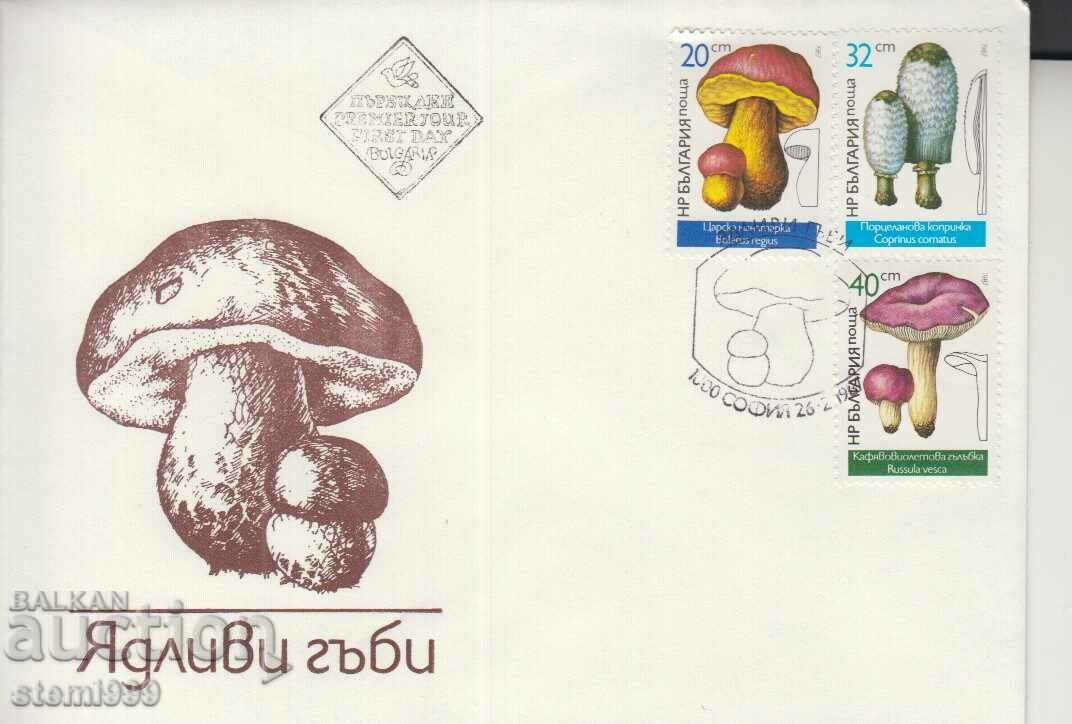 First Day Postal Envelope Edible Mushrooms