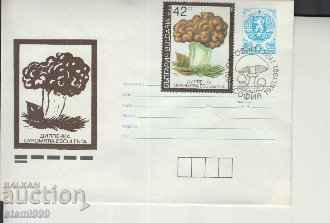 First Day Postal Envelope Edible Mushrooms