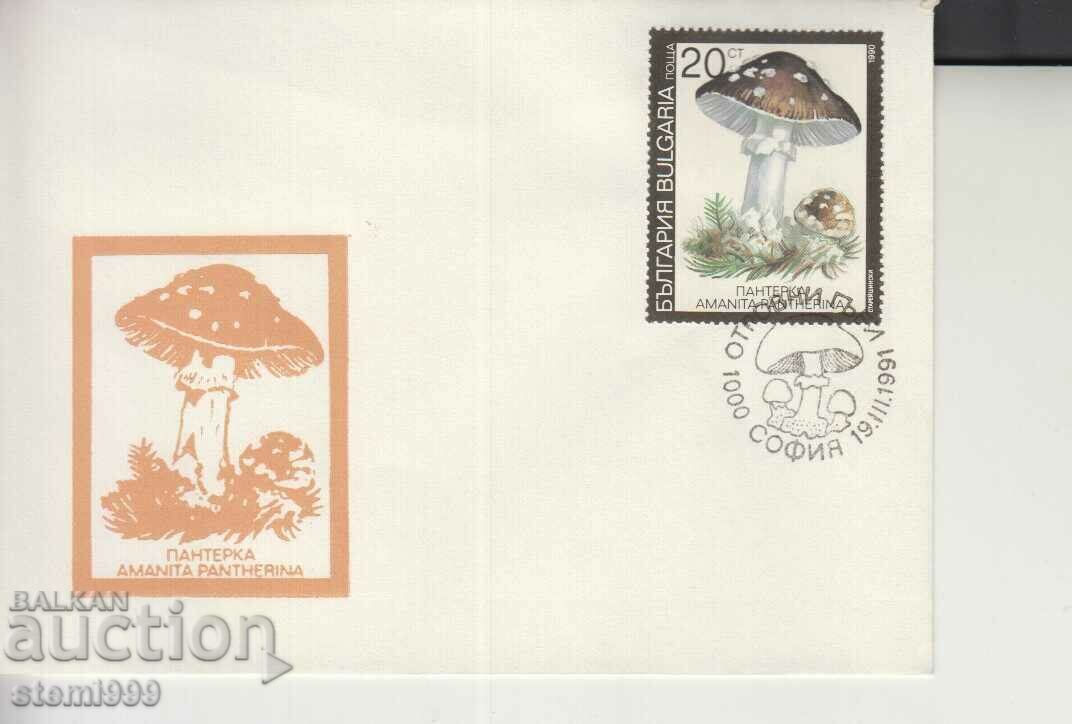 First Day Postal Envelope Edible Mushrooms