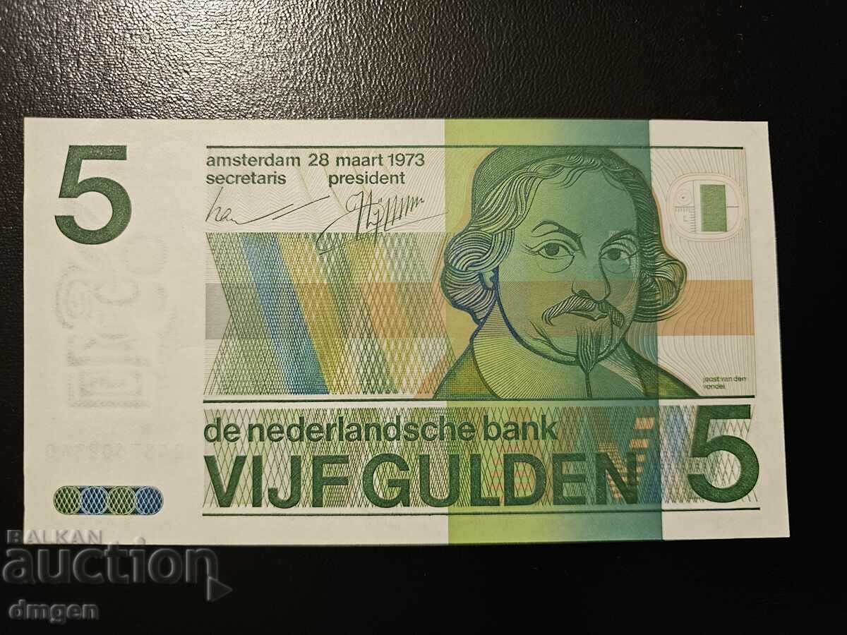 5 guldeni 1973 Olanda UNC