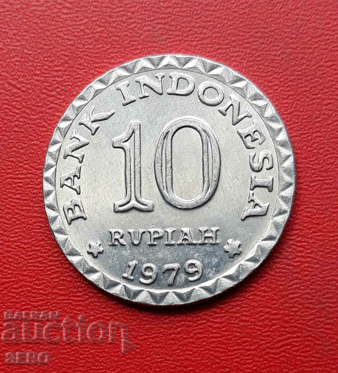 Indonesia-10 Rupees 1979