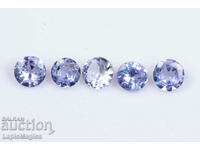 5 Pieces Tanzanite 0.49ct Round Cut #3