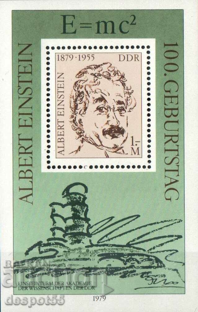 1979. ГДР. 100 години от рождението на Алберт Айнщайн. Блок.