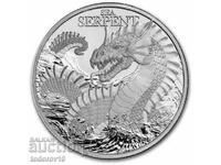 1 oz Argint Seria Creaturi Mistice Șarpele de mare -2024
