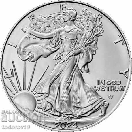 1 ουγκιά Silver American Eagle 2024