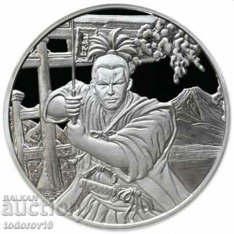 1 oz Silver Samurai Series Ancient Wars Ost. Fiji 2022