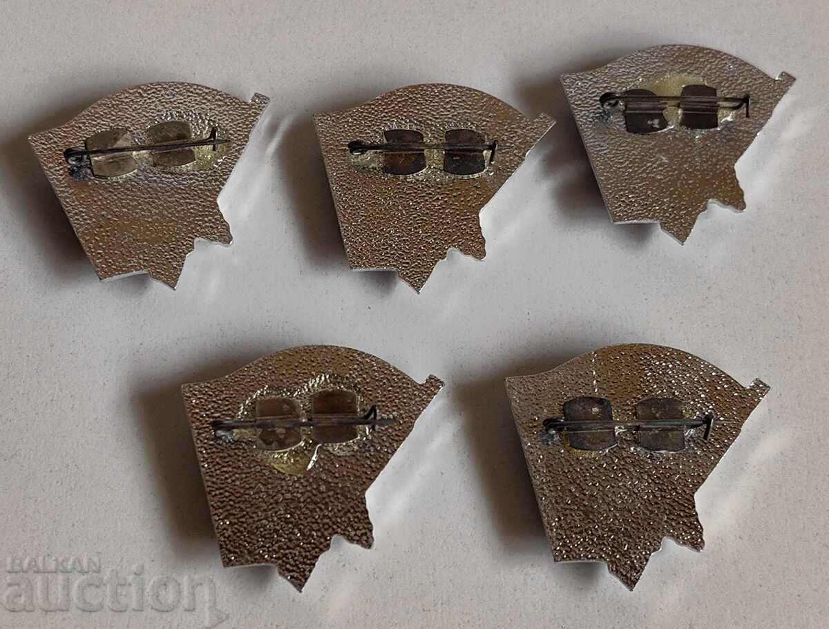 LOT SOC UNAWARDED UNC MINT BPFK ACTIVE COMBATANT BADGE MEDAL - 5 LOT SOC UNAWARDED UNC MINT BPFK ACTIVE COMBATANT BADGE MEDAL - 5