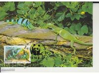 Postcard Maximum FDC Reptiles Lizards WWF