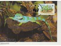 Postcard Maximum FDC Reptiles WWF