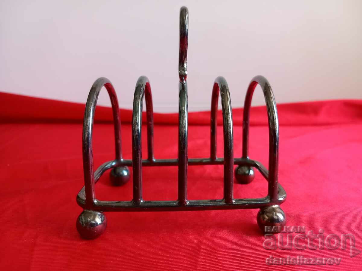 Antique English SILVER PLATED Toast Stand with price 55.00 BGN | € 28.12
