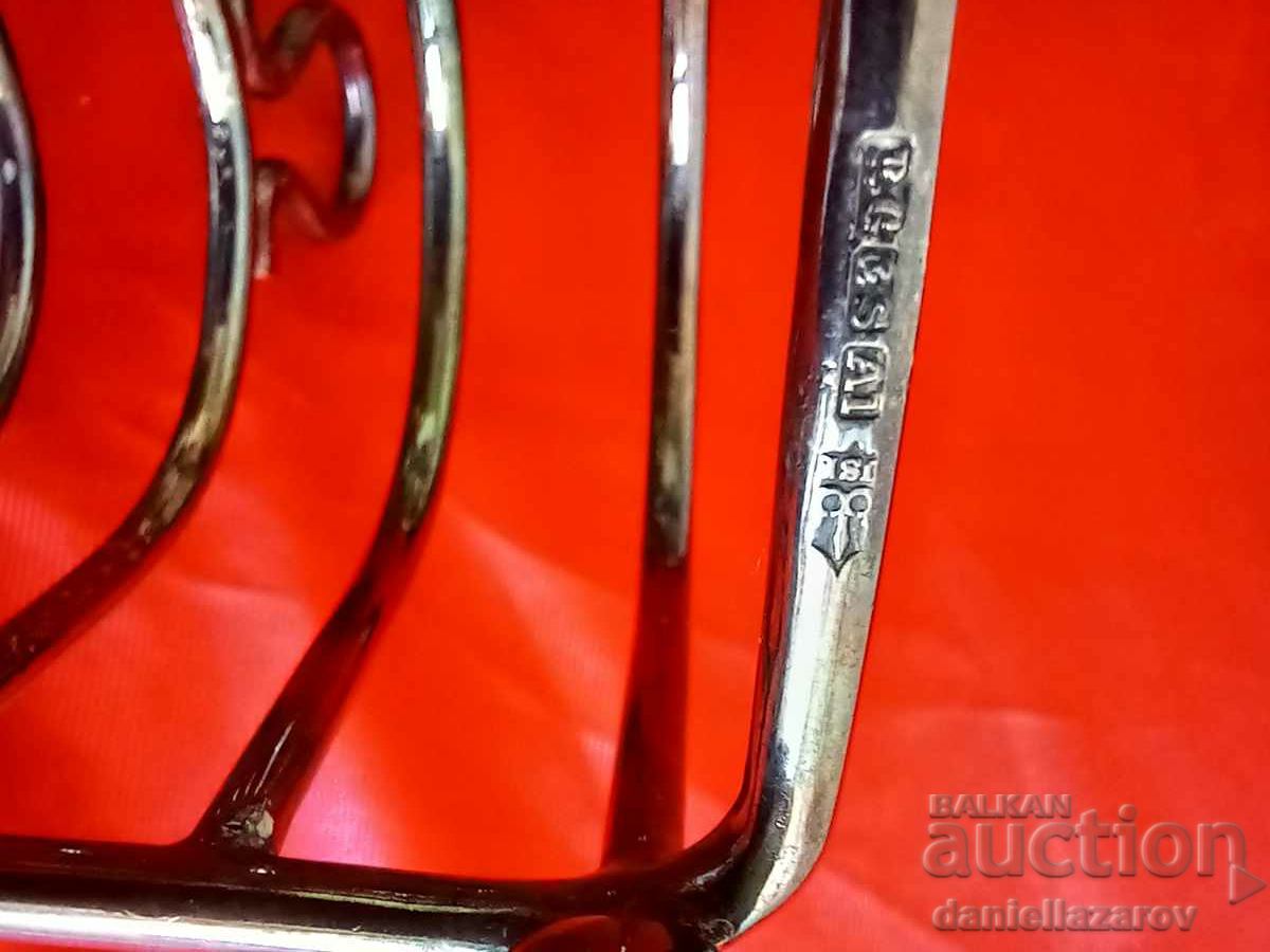 Delivery of Antique English SILVER PLATED Toast Stand