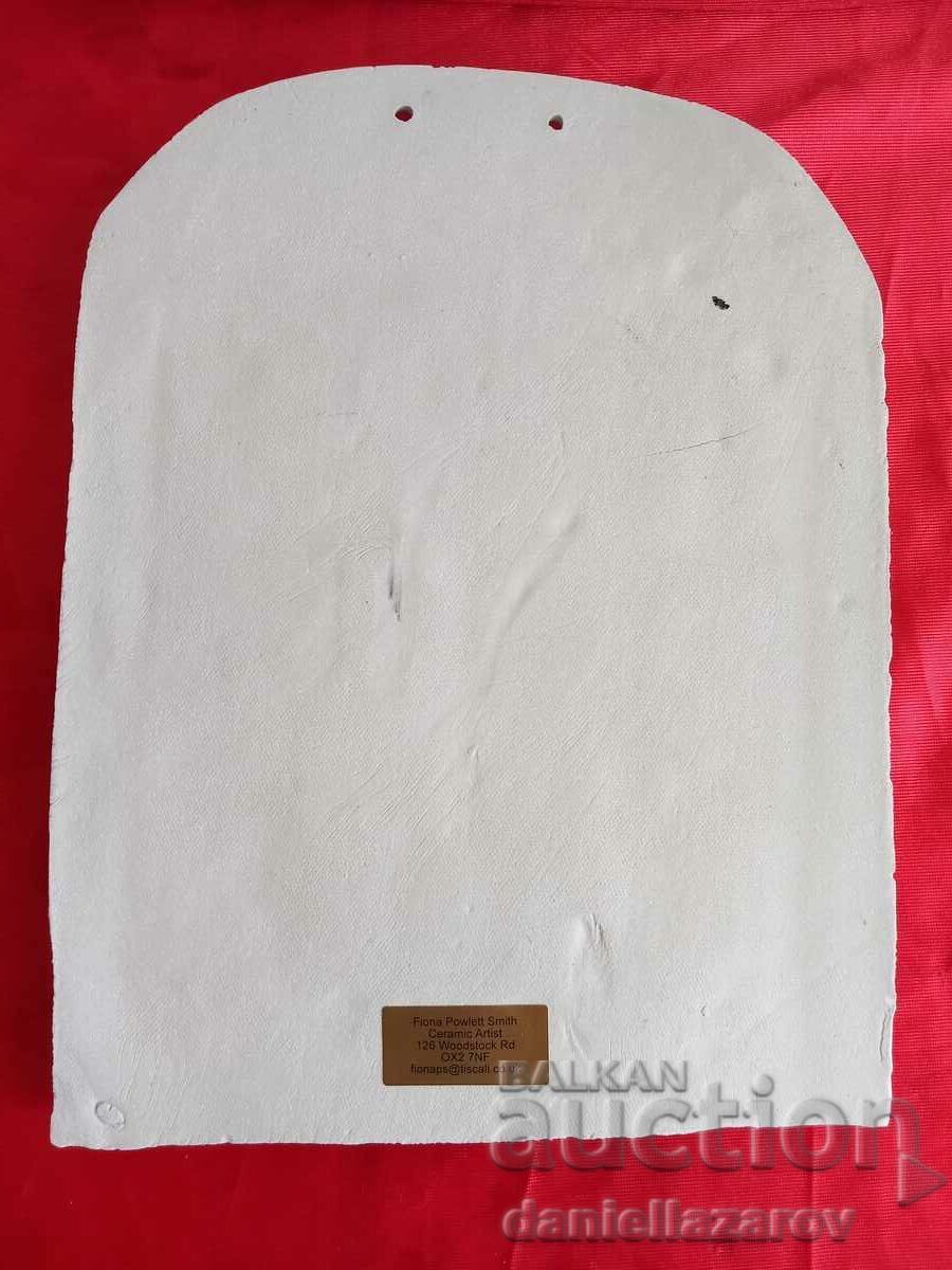 Poză din panou de porțelan în relief de perete de autor englez - 5