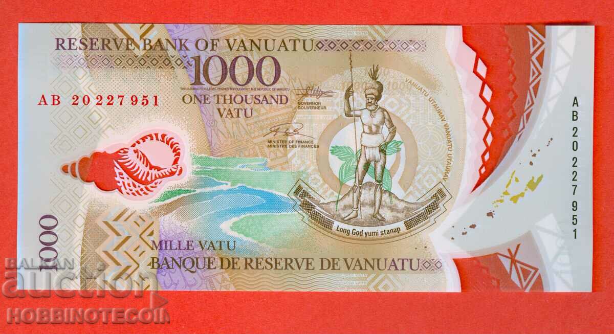 VANUATU VANUATU 1000 Vatu issue issue 2020 UNC POLYMER