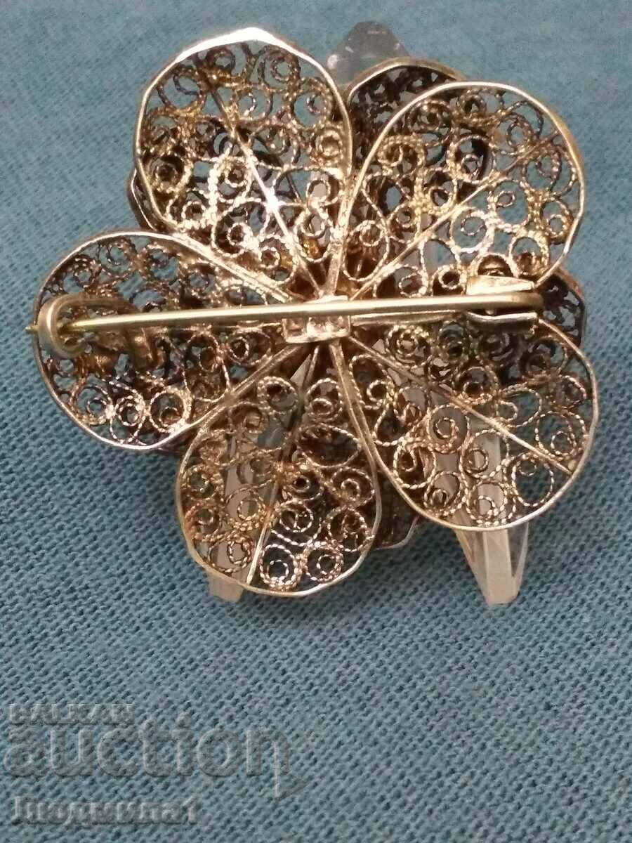 Auction SILVER BROOCH.-FILIGRAN Auction SILVER BROOCH.-FILIGRAN