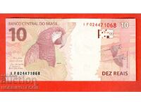 BRAZIL BRAZIL 10 Rial PARROT issue issue 201* NEW UNC