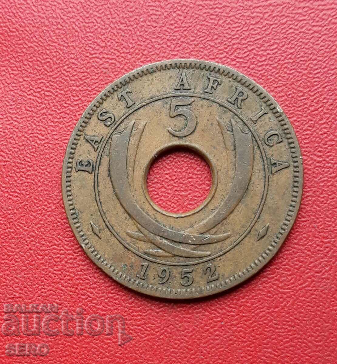 British East Africa-5 cent 1952