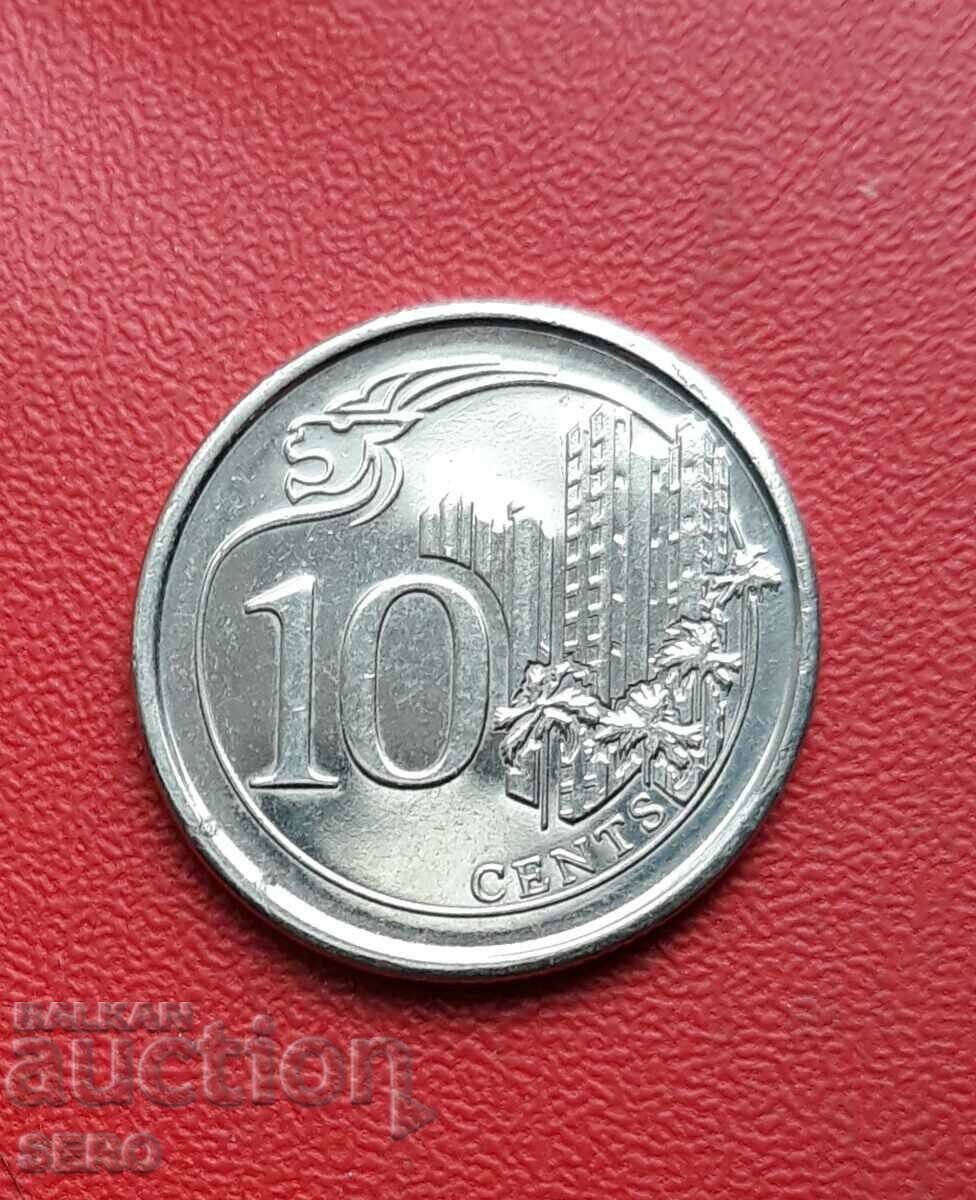 Singapore-10 cenți 2016