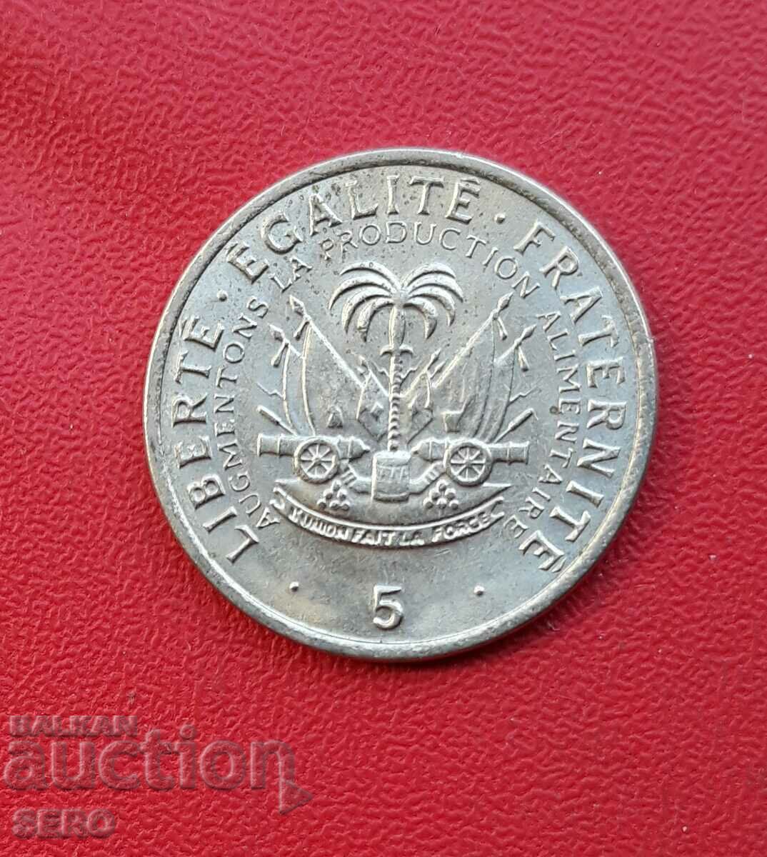 Haiti-5 cents 1975 F.A.O